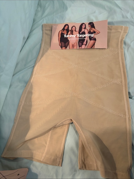 Other - Tummy Targeting High-Waist Shaping Shorts - Beige